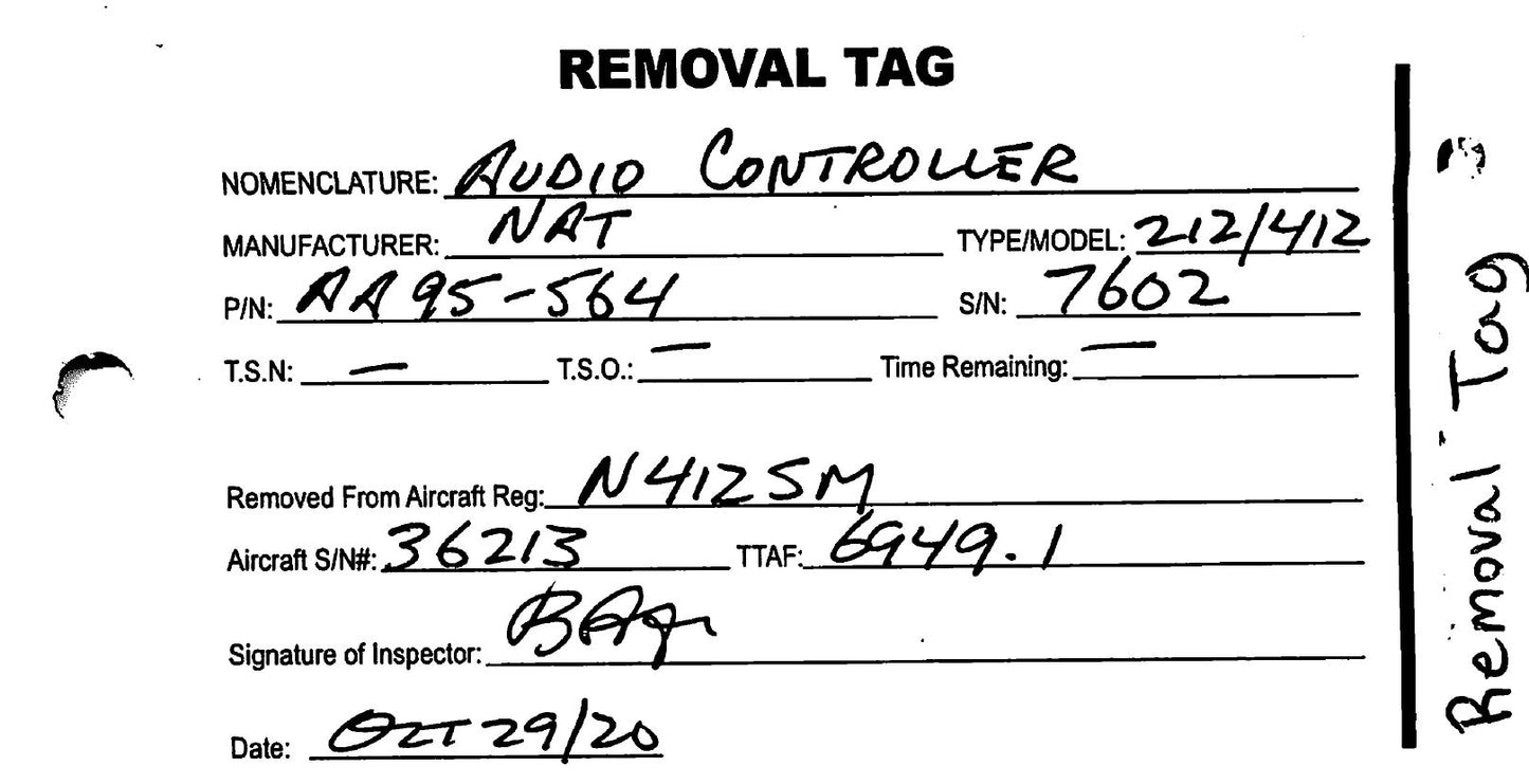 AA95-564 - Audio Controller - Lot of 2