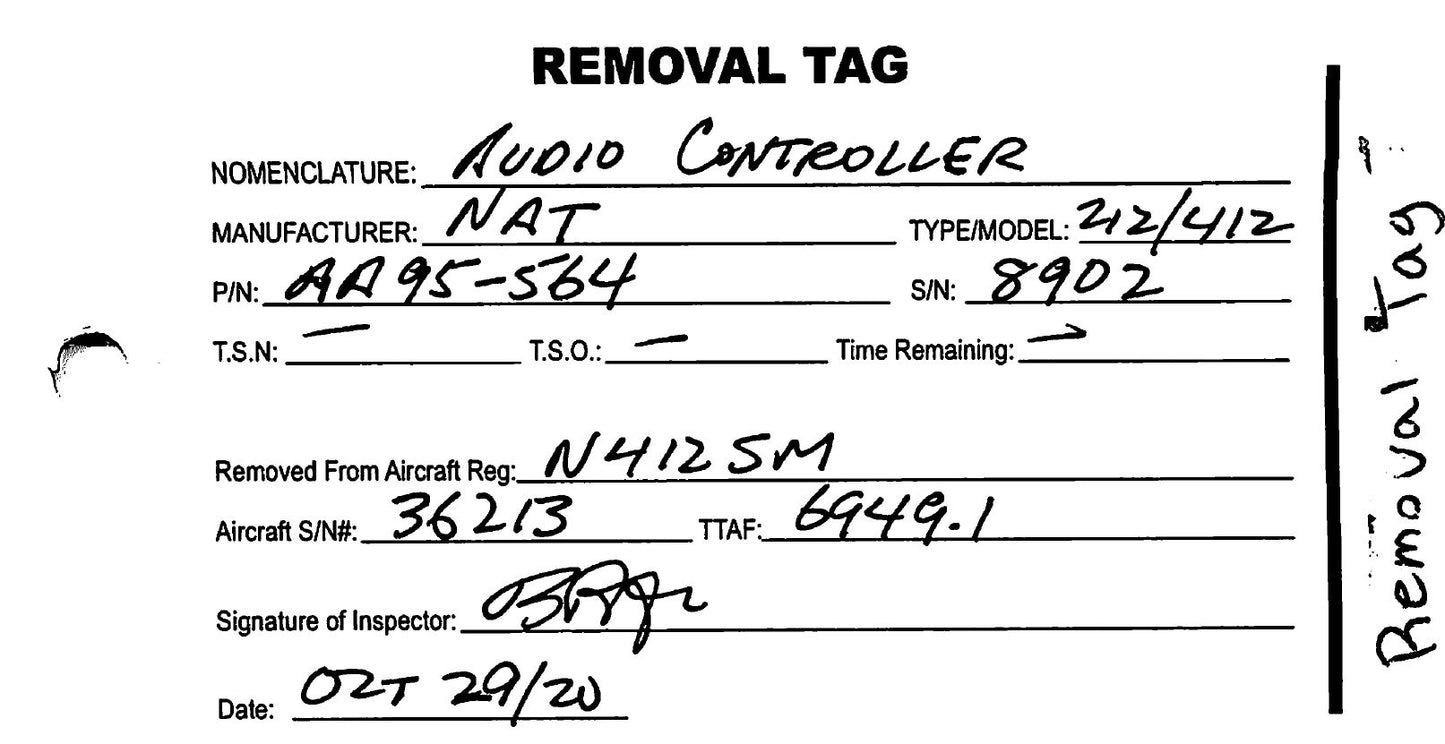 AA95-564 - Audio Controller - Lot of 2