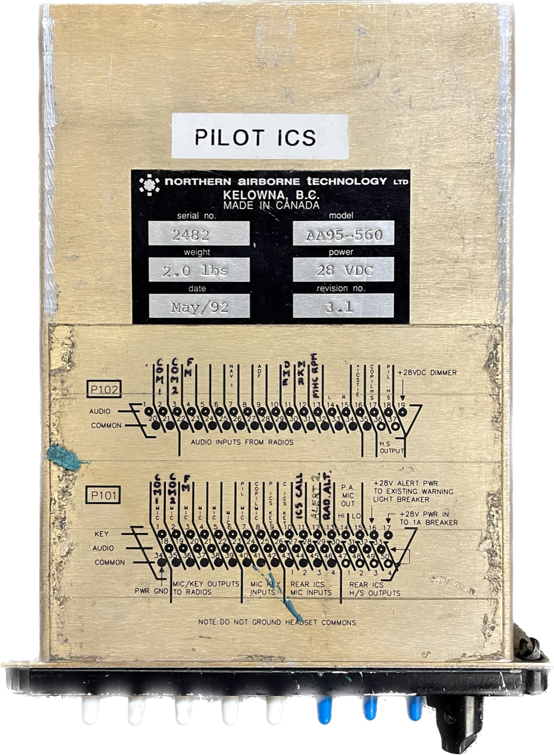AA95-560 - Audio Panel - Lot of 2