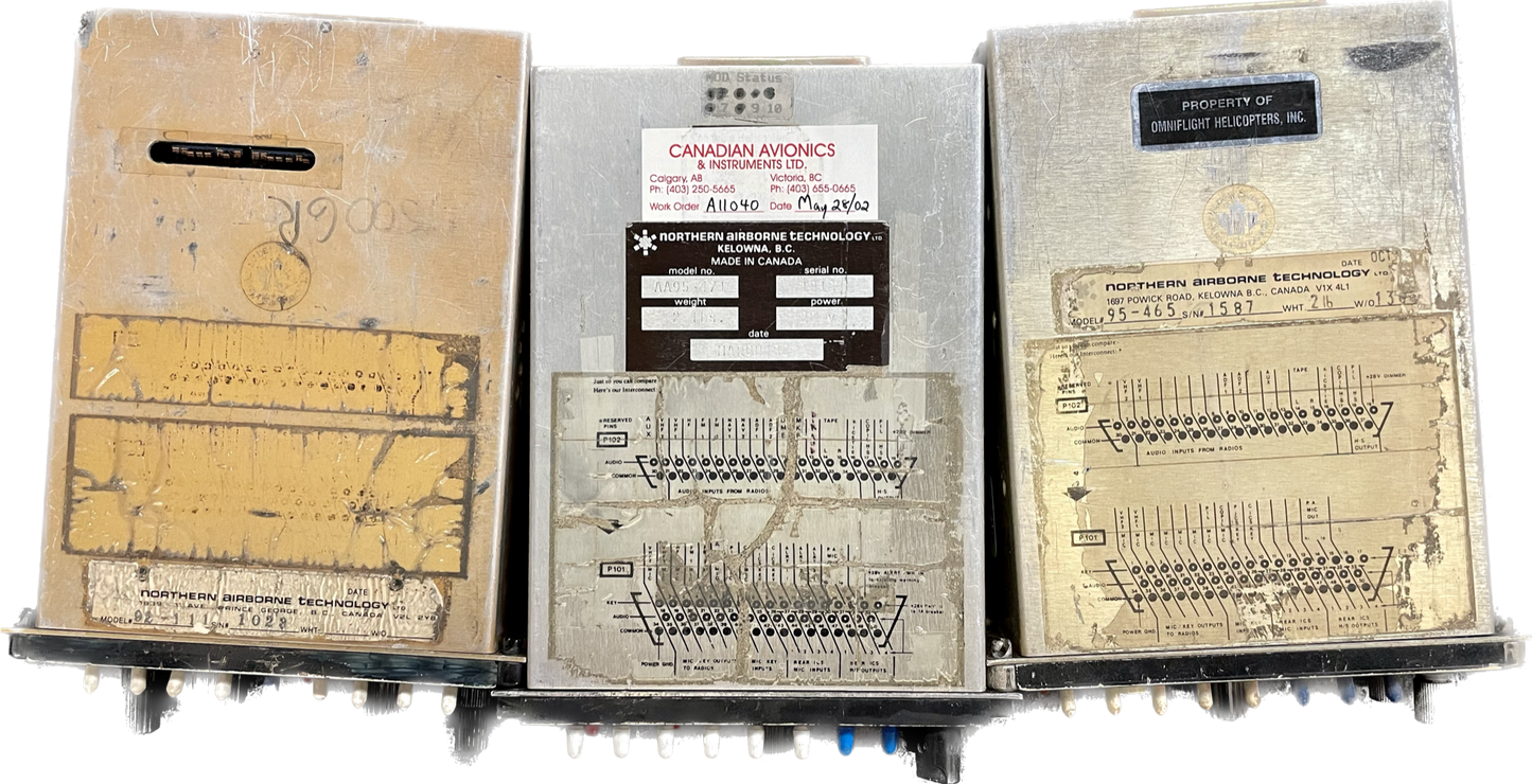 Audio Panels - Lot of 3 (Multiple P/N's)