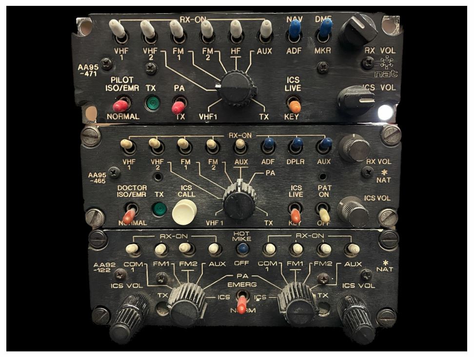 Audio Panels - Lot of 3 (Multiple P/N's)