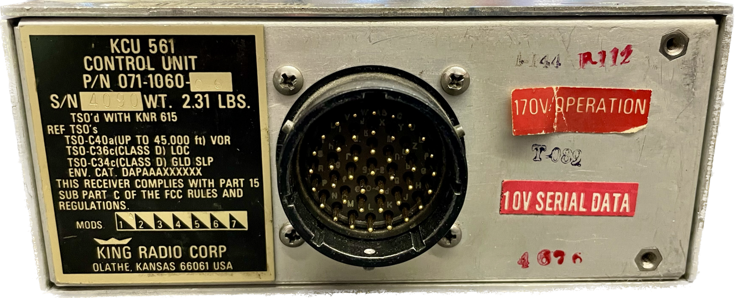 071-1060-06 - Control Unit KCU 561