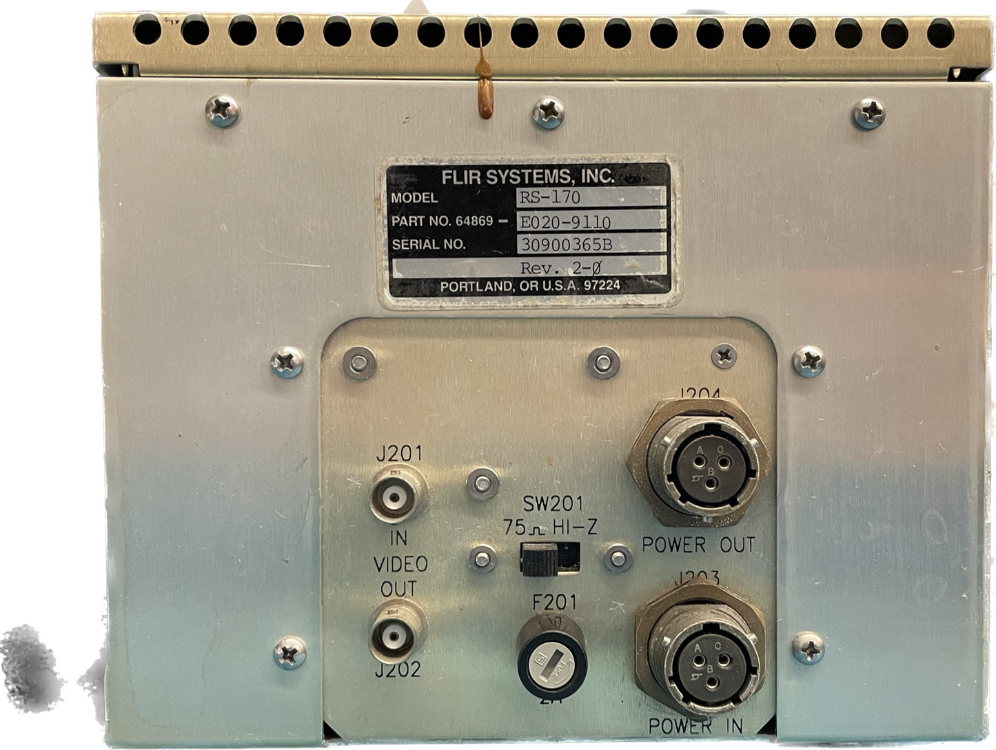 64869-E020-9110 - FLIR RS-170 Screen