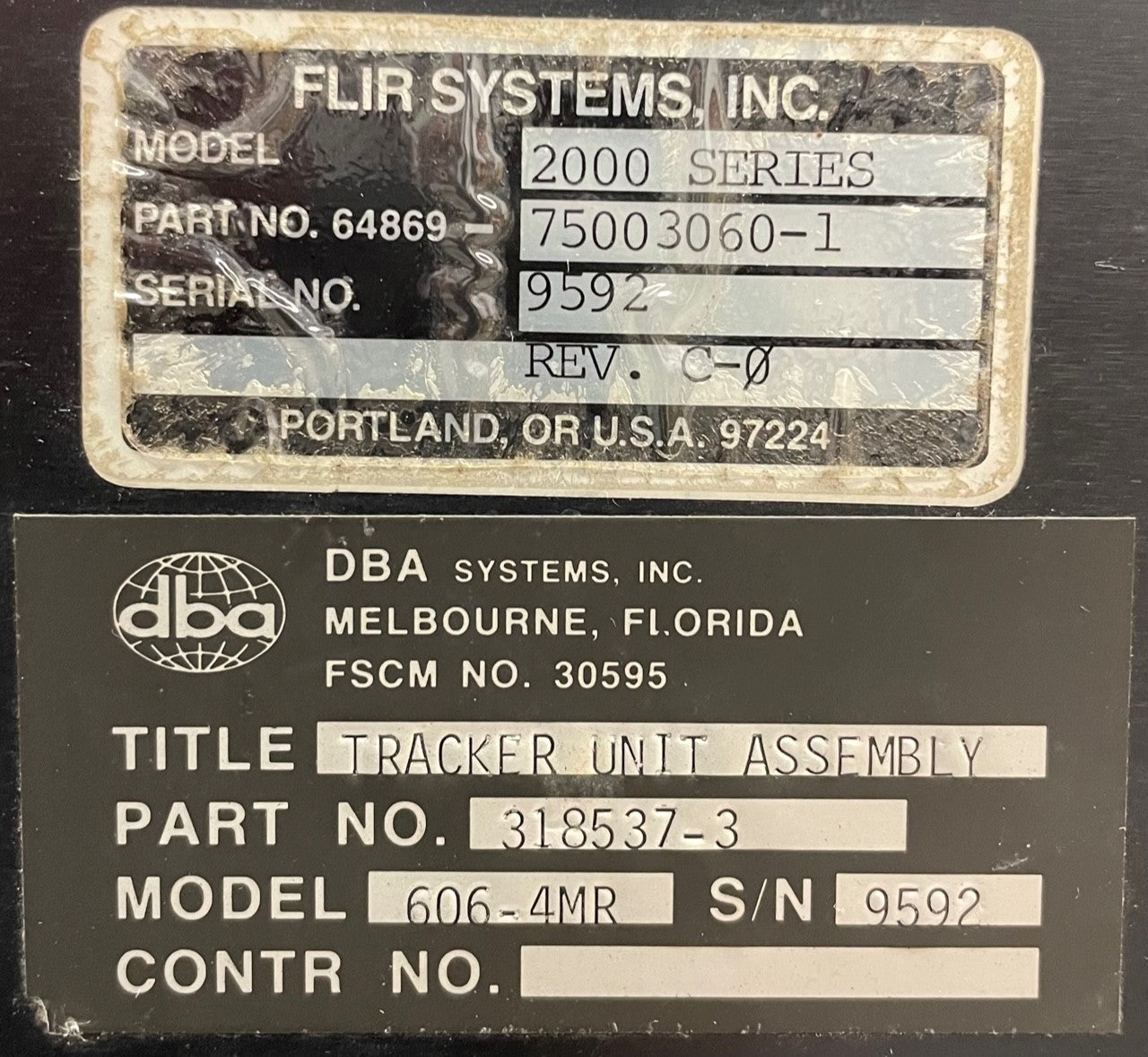 64869-75003060-1 - FLIR Tracker Unit Assy