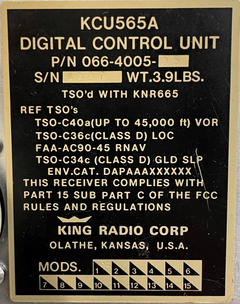 066-4005-05 - KCU-565A