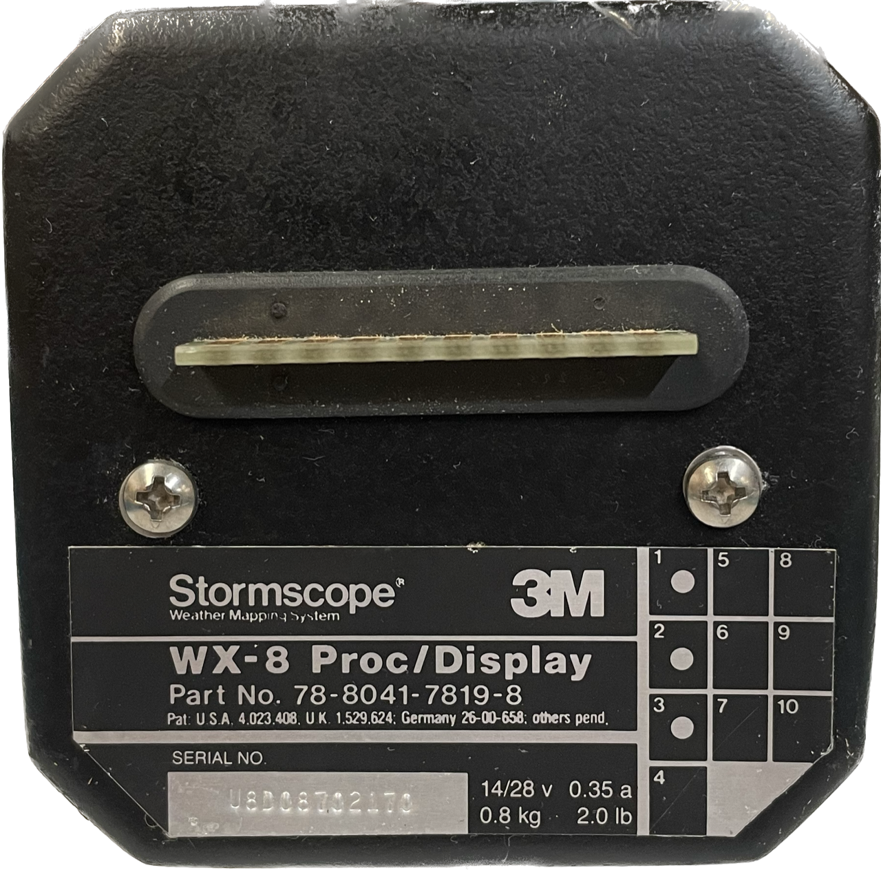 78-8041-7819-8 - Stormscope Display WX-8