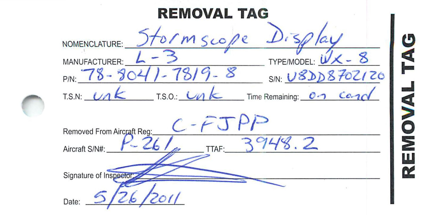 78-8041-7819-8 - Stormscope Display WX-8