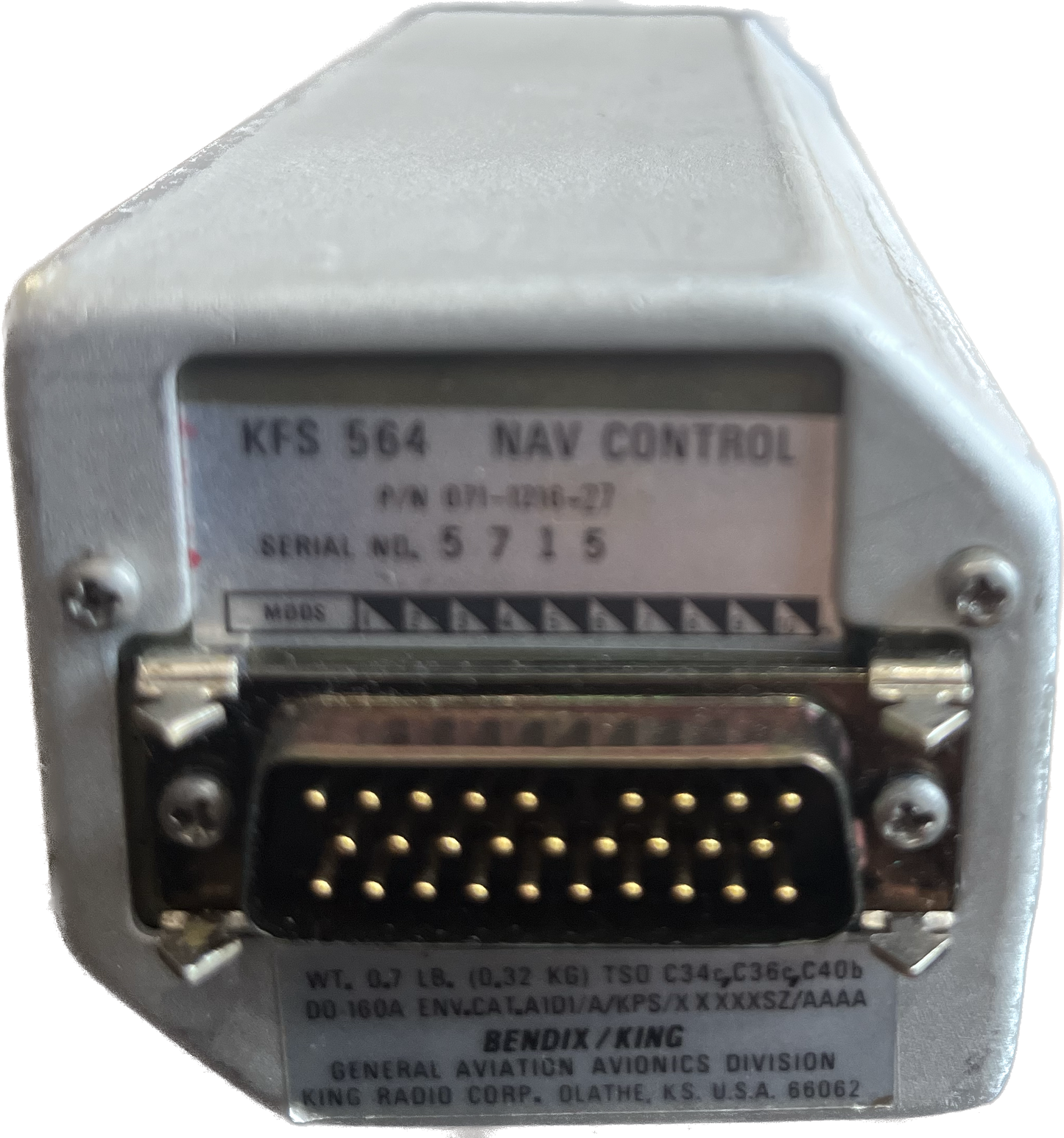 071-1216-27 - KFS-564 Control Unit