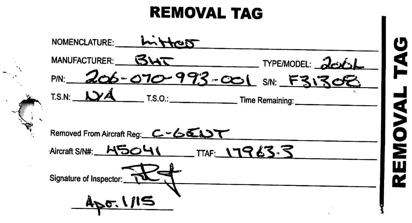 206-070-993-001 - BELL 206 HELICOPTER FOLDING PATIENT LITTER